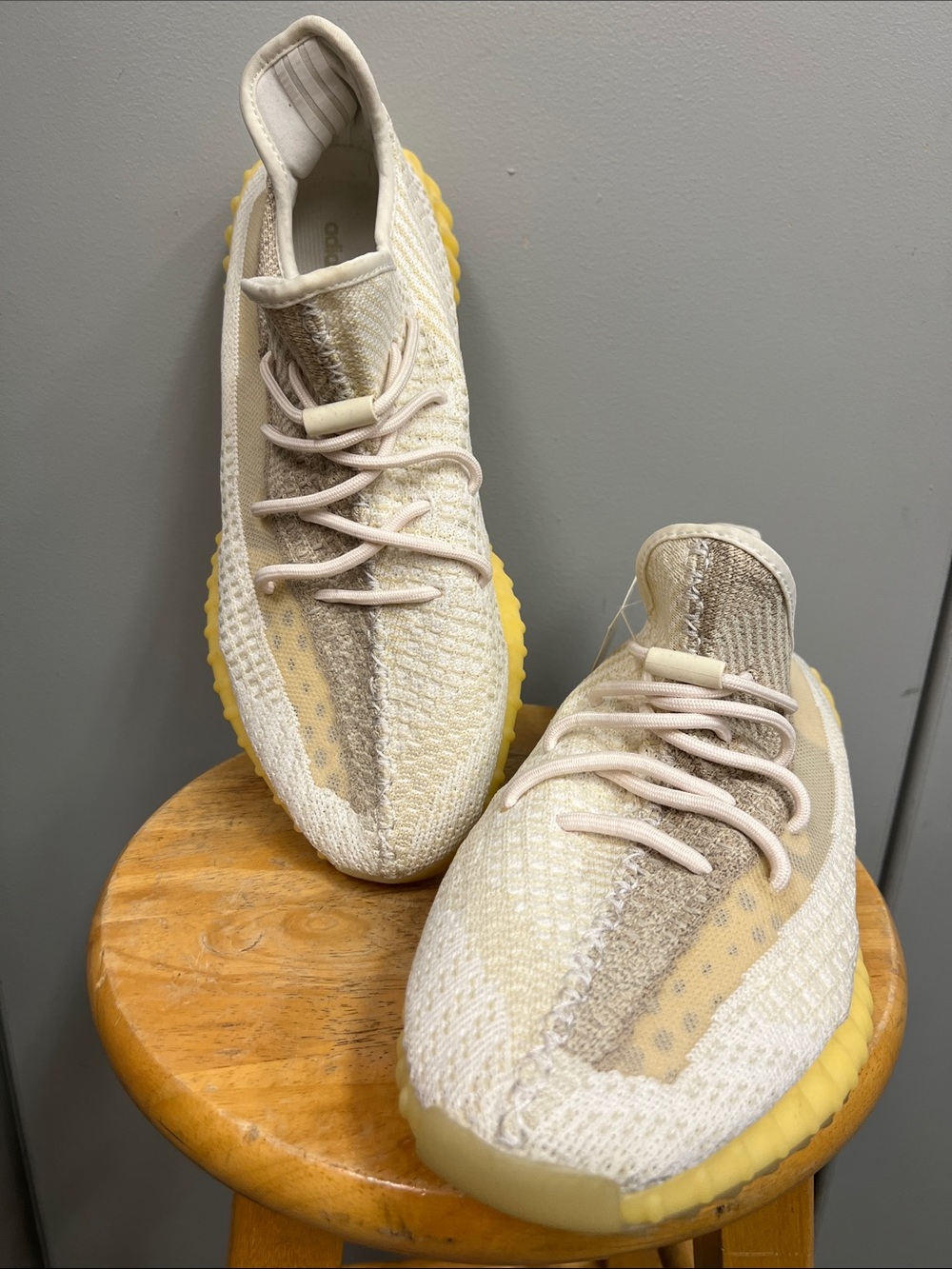 Yeezy Boost 350 V2 White Yellow Gray Knit Sneakers Chunky Sole Men’s 13 NWT